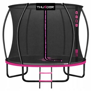 Trampolina Ogrodowa 8ft 244CM sprężysta mata łatwy montaż zabawa Thunder